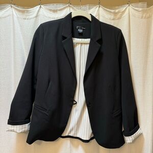 AQUA Blazer Black Size S